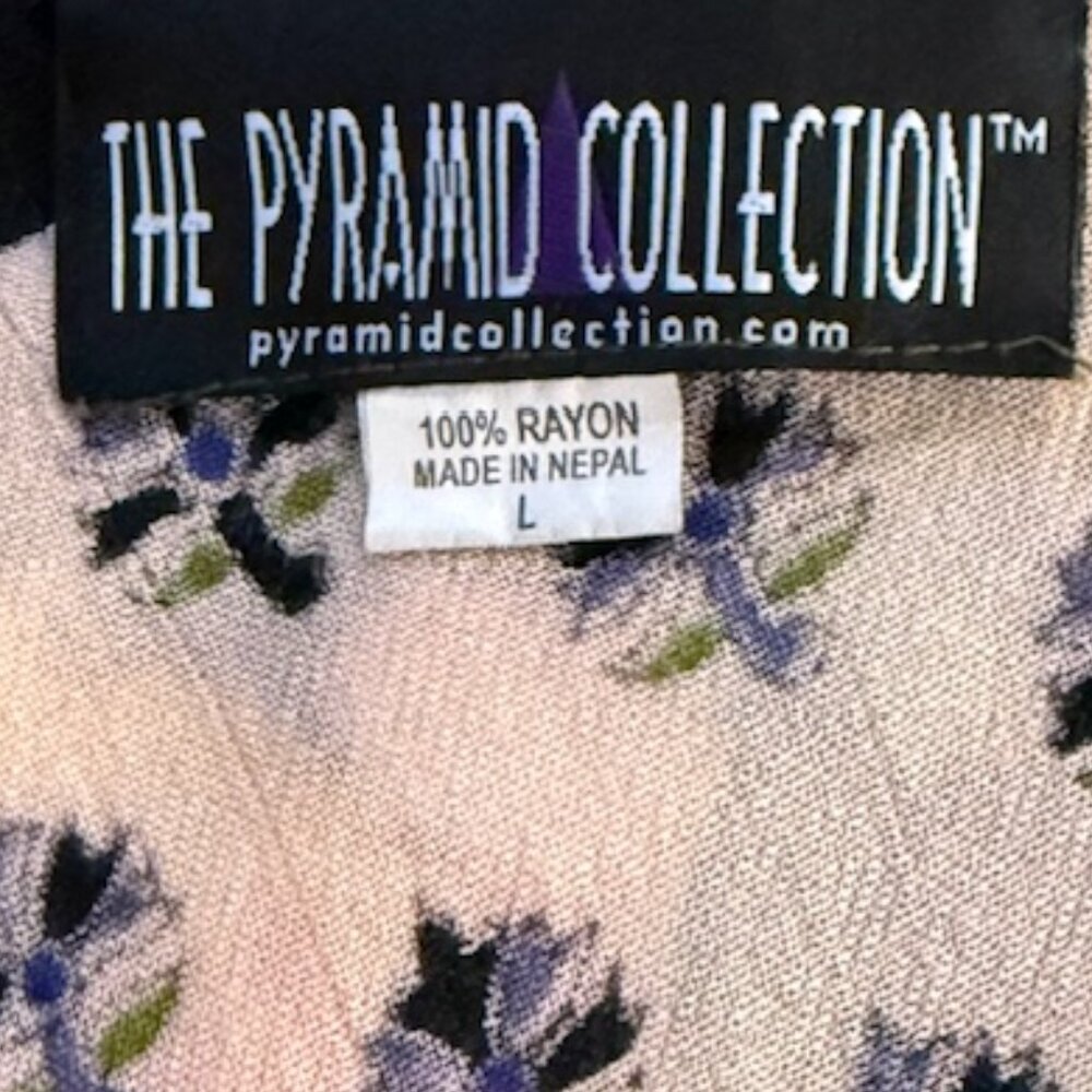 Pyramid Collection Sun Dress Boho Chic Multi Color Size L - Picture 8 of 11